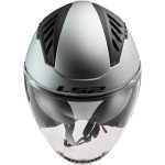 CASCO JET LS2 -OF600 COPTER II MATT SILVER-ECE 22.06. PLATA MATE - Imagen 4