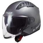 CASCO JET LS2 -OF600 COPTER II MATT TITANIUM-ECE 22.06. TITANIO MATE