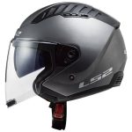 CASCO JET LS2 -OF600 COPTER II MATT TITANIUM-ECE 22.06. TITANIO MATE - Imagen 4
