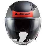 CASCO JET LS2 -OF600 COPTER II URBANE M.WHITE RED-ECE 22.06. BLANCO NEGRO ROJO - Imagen 3