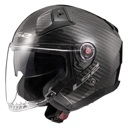 CASCO JET LS2 -OF603 INFINITY II GLOSS CARBON-ECE 22.06