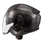 CASCO JET LS2 -OF603 INFINITY II GLOSS CARBON-ECE 22.06 - Imagen 2