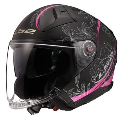 CASCO JET LS2 -OF603 INFINITY II LOTUS MATT PINK-ECE 22.06 ROSA LOTUS MATE
