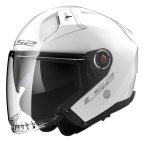 CASCO JET LS2 -OF603 INFINITY II SOLID GLOSS WHITE-ECE 22.06 BLANCO