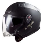CASCO JET LS2 -OF603 INFINITY II SOLID MATT BLACK-ECE 22.06 NEGRO MATE