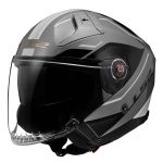 CASCO JET LS2 -OF603 INFINITY II VEYRON GL.GREY WHITE-ECE 22.06 GRIS VEYRON BLANCO