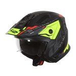 CASCO JET TIPO TRIAL LS2 - OF606 DRIFTER DEVOR M.BLACK H-V YELLOW-ECE 22.06 NEGRO MATE H-V AMARILLO FLUOR - Imagen 3