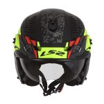CASCO JET TIPO TRIAL LS2 - OF606 DRIFTER DEVOR M.BLACK H-V YELLOW-ECE 22.06 NEGRO MATE H-V AMARILLO FLUOR - Imagen 5