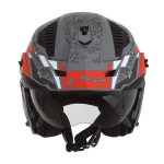 CASCO JET TIPO TRIAL LS2 -OF606 DRIFTER DEVOR M.SILVER TITANIUM RED-ECE 22.06 PLATA MATE ROJO TITANIO - Imagen 5