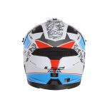 CASCO JET TIPO TRIAL LS2 -OF606 DRIFTER DEVOR M.WHITE-ECE 22.06 BLUE BLANCO AZUL - Imagen 5