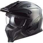 CASCO JET TIPO TRIAL LS2 -OF606 DRIFTER JEANS TITANIUM-ECE 22.06 VAQUERAS TITANIO