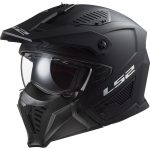 CASCO JET TIPO TRIAL LS2 -OF606 DRIFTER SOLID MATT BLACK-ECE 22.06 NEGRO MATE