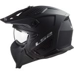 CASCO JET TIPO TRIAL LS2 -OF606 DRIFTER SOLID MATT BLACK-ECE 22.06 NEGRO MATE - Imagen 2