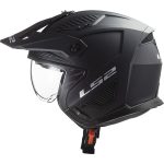 CASCO JET TIPO TRIAL LS2 -OF606 DRIFTER SOLID MATT BLACK-ECE 22.06 NEGRO MATE - Imagen 3