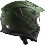 CASCO JET TIPO TRIAL LS2 -OF606 DRIFTER SOLID MATT MILITARY GREEN-ECE 22.06 VERDE MILITAR MATE - Imagen 3