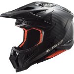 CASCO DE MOTO CROSS LS2 -MX703 C X-FORCE GLOSS CARBON-ECE 22.06 FIBRA DE CARBONO NEGRO