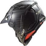 CASCO DE MOTO CROSS LS2 -MX703 C X-FORCE GLOSS CARBON-ECE 22.06 FIBRA DE CARBONO NEGRO - Imagen 6
