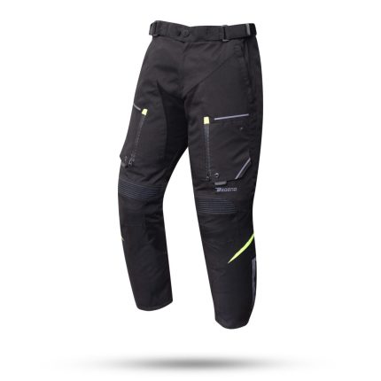 PANTALON DE MOTO DEGEND SWEEP NEGRO FLUOR 4SEASON CUATRO ESTACIONES TRICAPA IMPERMEABLE TRANSPIRABLE