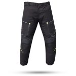 PANTALON DE MOTO DEGEND SWEEP NEGRO FLUOR 4SEASON CUATRO ESTACIONES TRICAPA IMPERMEABLE TRANSPIRABLE - Imagen 5