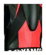 MONO DE CUERO PARA MOTORISTAS UNA PIEZA, CON PROTECTORES DE TITANIO 2140 NEGRO ROJO BLANCO - Imagen 5