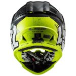 CASCO DE MOTO CROSS LS2 MX437 FAST EVO MINI CRUSHER BLACK YELLOW / NEGRO H-V AMARILLO ECE 22.06 - Imagen 5