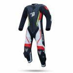 MONO DE CUERO UNA PIEZA MONO DE NIÑOS LEON 1-PC NEGRO, BLANCO,ROJO Y FLUOR