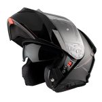 CASCO MODULAR MT-GENESIS SV SOLID A1 GLOSS BLACK/NEGRO BRILLANTE ECE 22.06 - Imagen 2