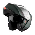 CASCO MODULAR MT-GENESIS SV SOLID A6 MATT GREEN/ VERDE MATE  ECE 22.06 - Imagen 2