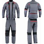 MONO DE CORDURA PARA MOTORISTAS EN DOS PIEZAS, IMPERMEABLE UNISEX ZEUS/ HERA  GRIS