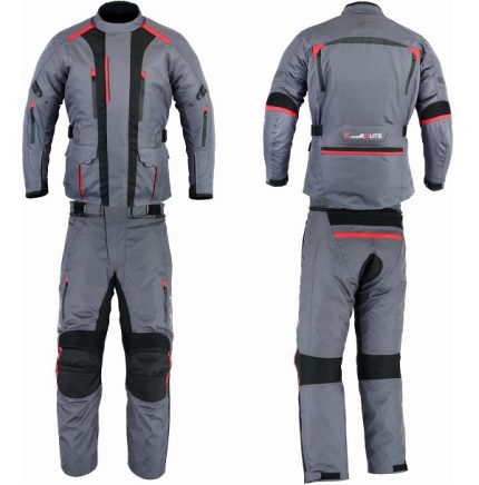 MONO DE CORDURA PARA MOTORISTAS EN DOS PIEZAS, IMPERMEABLE UNISEX ZEUS/ HERA  GRIS