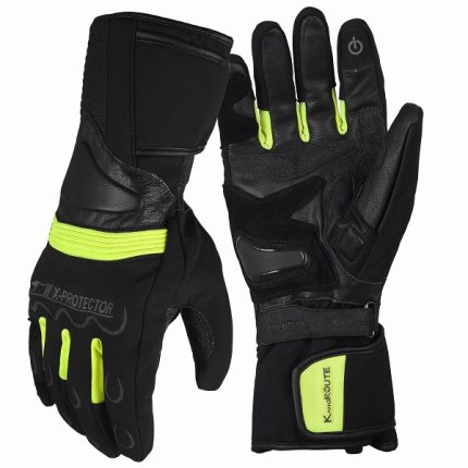 GUANTES DE MOTO DE INVIERNO, TÉRMICOS Y IMPERMEABLES DENALI  FLUOR AMARILLO