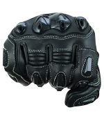 GUANTES DE CUERO EM230 NEGRO  PARA  MOTORISTAS EN PIEL CABRA DE ALTA CALIDAD - Imagen 2