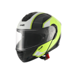 CASCO MODULAR UNIK COMET DV NEGRO AMARILLO BLANCO ANTIVAHO INTEGRADO ECE 22.06