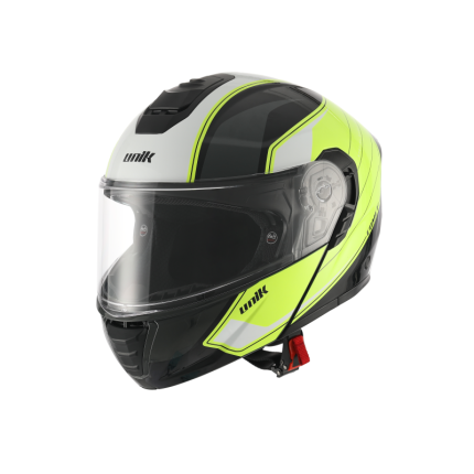CASCO MODULAR UNIK COMET DV NEGRO AMARILLO BLANCO ANTIVAHO INTEGRADO ECE 22.06