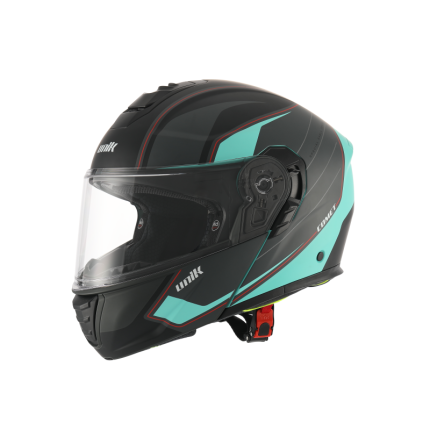 CASCO MODULAR UNIK COMET DV NEGRO AZUL MATE ANTIVAHO INTEGRADO ECE 22.06