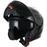 CASCO MODULAR UNIK COMET DV NEGRO MATE ANTIVAHO INTEGRADO ECE 22.06 - Imagen 2