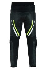 MONO DE CUERO DE DOS PIEZAS CON PROTECCIONES TPR Y TITANIO JF17C/JF17P NEGRO BLANCO AMARILLO FLUOR - Imagen 5