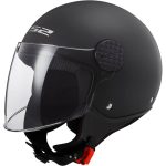CASCO JET  LS2 -OF558 SPHERE II SOLID MATT BLACK-06/ NEGRO MATE