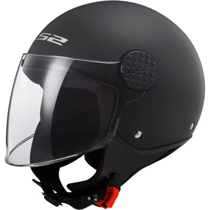 CASCO JET  LS2 -OF558 SPHERE II SOLID MATT BLACK-06/ NEGRO MATE