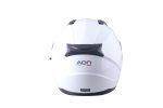 CASCO ADN INTEGRAL STELVIO BLANCO PURO MATE - Imagen 4