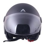 CASCO JET ADN JET SPRITZ NERO OPACO NEGRO MATE - Imagen 2