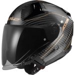 CASCO JET LS2 -OF603 INFINITY II CARBON COUNTER ANTIQUE GOLD-06/CONTADOR ORO ANTIGUO