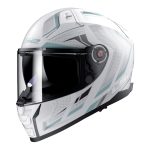 CASCO INTEGRAL LS2-FF811 VECTOR II ALIZER M.WHITE SILVER/MATE PLATA BLANCA -ECE 22.06 - Imagen 2