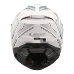 CASCO INTEGRAL LS2-FF811 VECTOR II ALIZER M.WHITE SILVER/MATE PLATA BLANCA -ECE 22.06 - Imagen 5