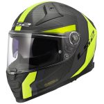 CASCO INTEGRAL CARBON LS2-FF811 VECTOR II CARBONO C GRID MATT H-V YELLOW/REJILLA MATE H-V AMARILLA ECE 22.06