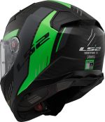 CASCO INTEGRAL CARBON LS2-FF811 VECTOR II CARBONO C GRID MATT FLUO GREEN/REJILLA VERDE FLUO MATE ECE 22.06 - Imagen 4