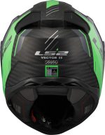 CASCO INTEGRAL CARBON LS2-FF811 VECTOR II CARBONO C GRID MATT FLUO GREEN/REJILLA VERDE FLUO MATE ECE 22.06 - Imagen 8