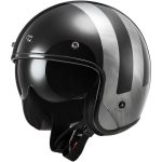 CASCO JET  LS2 -OF601 BOB II LINES BLACK JEANS-06/JEANS LÍNEAS NEGRO ECE 22.06