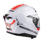 CASCO INTEGRAL DE NZI GO RIDER STREAM DUO SOLID NOUVEAU WHITE/ BLANCO - Imagen 4