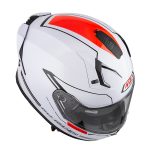 CASCO INTEGRAL DE NZI GO RIDER STREAM DUO SOLID NOUVEAU WHITE/ BLANCO - Imagen 5